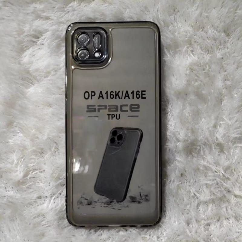 CASE CLEAR BLACK OPPO A16K SPACE TPU