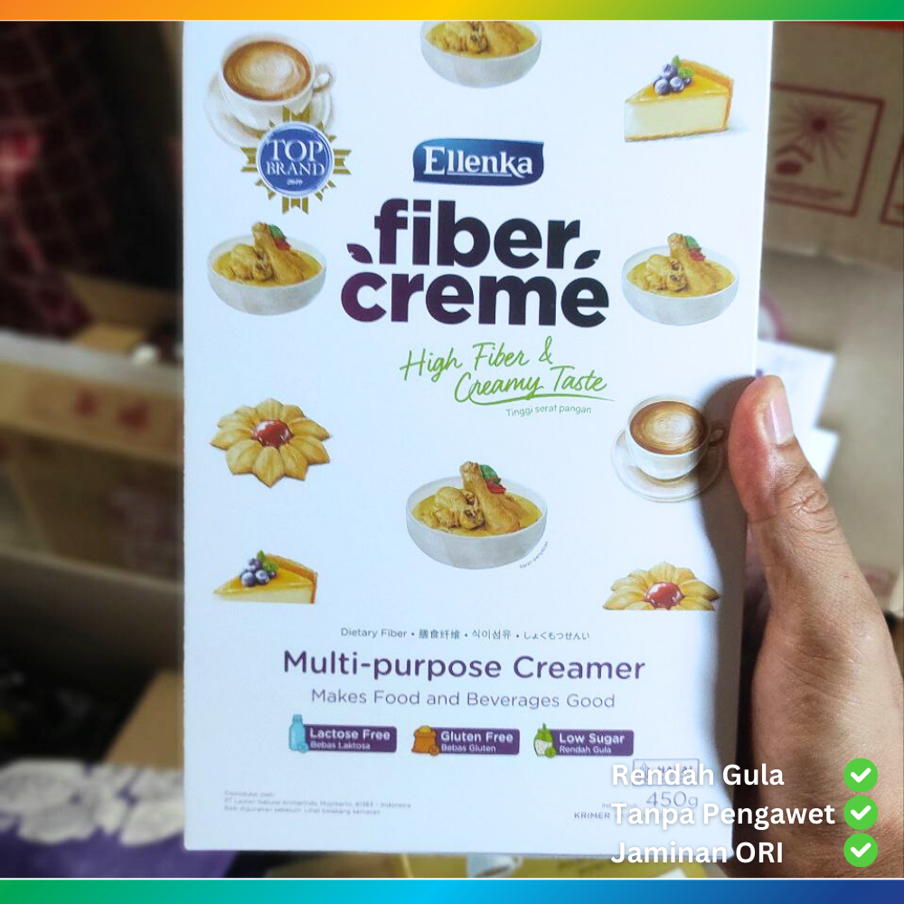 

Fiber Creme 450g Box Ellenka Krimer Pengganti Santan Pengental Masakan Rendah Gula Tinggi Serat Tanpa Pengawet