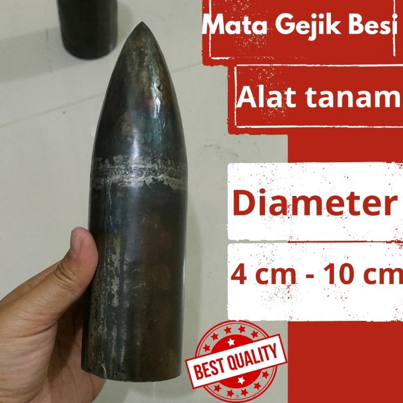 Pucuk Gejik Besi Alat Tanam gejik tanam selongsong gejik / ponjo / tonjo/ tugal