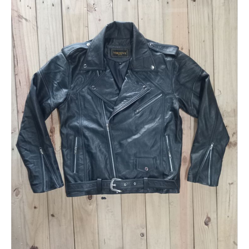 jaket kulit asli / jaket kulit pria / jaket kulit ramones