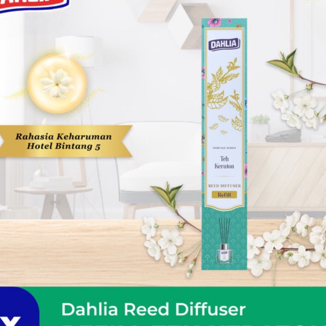 Terlaris Evergreen Reed Diffuser Inspiring Nature  DAHLIA Reed Diffuser REFILL