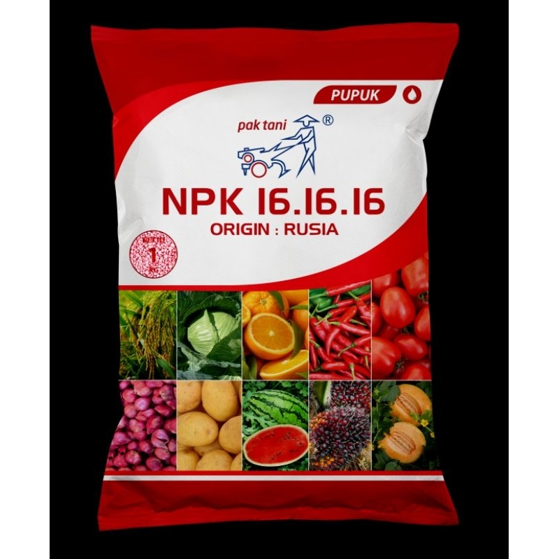 Pupuk NPK 16-16-16 Merah Pak Tani 1 kg