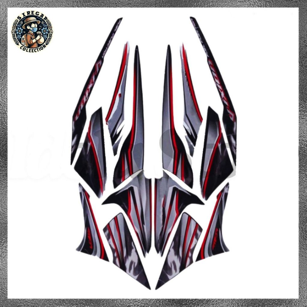 Stiker Striping Yamaha Vixion Old 2012 Putih Striping Standar Yamaha Vixion Old 2012 Standar