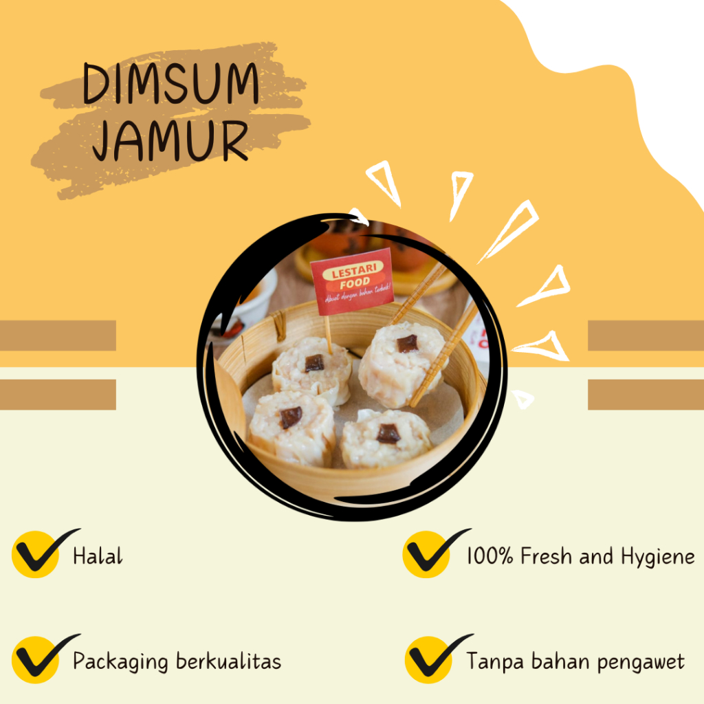 

Dimsum Jamur Isi 10 Halal Packing Vacuum