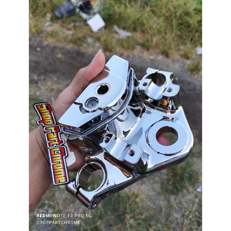 segitiga/T atas saja megapro primus/tiger revo ori crom