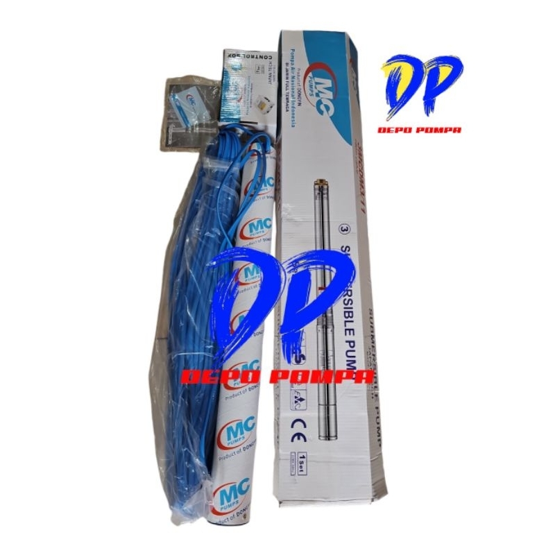 Pompa MC PUMP/Pompa Satelit Nasional MC 3 Inch 0,5HP + KABEL