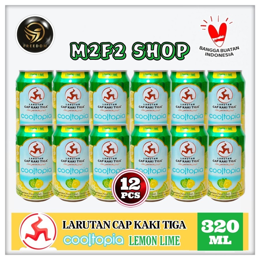 

Larutan Penyegar Cap Kaki Tiga Cooltopia Lemon Lime Can | Jeruk Nipis Kaleng - 320 ml (Kemasan 12 Pcs)