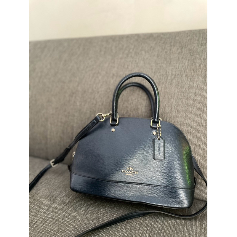 [Preloved] Original Coach Alma Sierra Satchel - Metallic Blue