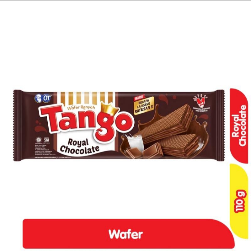 

Tango Wafer Long 110 gram Rasa Cokelat, Stroberi, Vanila, Coco Javamoca