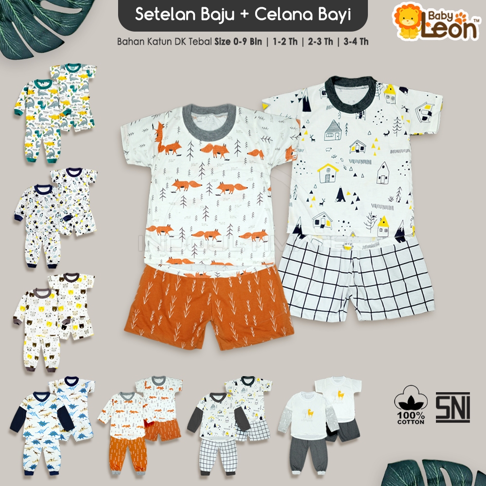 Baju Bayi Baru Lahir Baju Tidur Bayi Kaos Bayi Cowok Cewek Setelan Baju+Celana Pendek Bayi