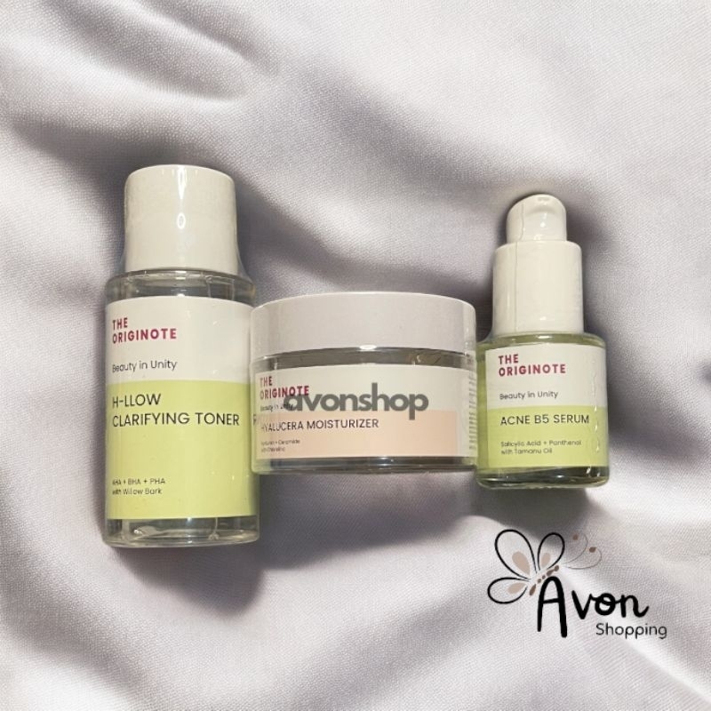 [ORIGINAL] Special Bundle 3in1 The Originote Paket Skincare Moisturizer Serum Toner - Acne Kit