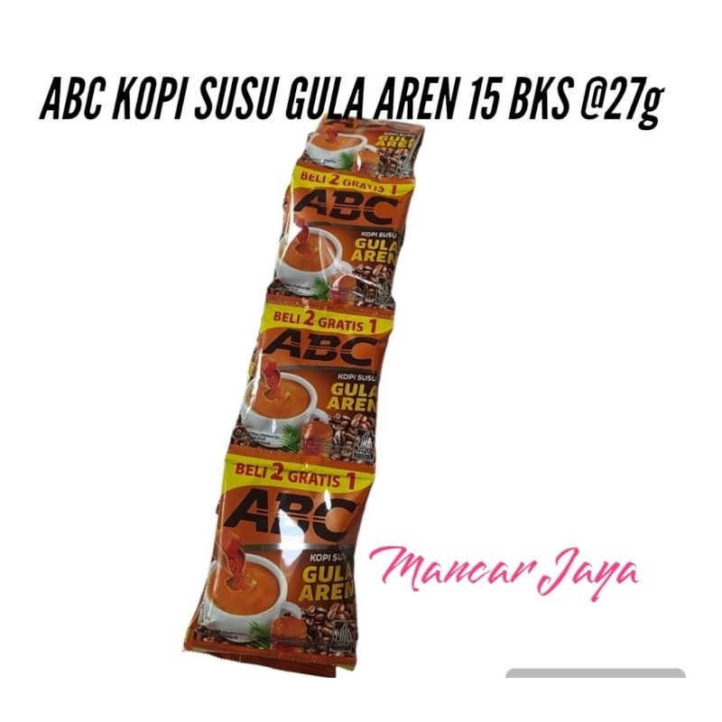 

ABC kopi Susu gula Aren 15 Sch @27 gram