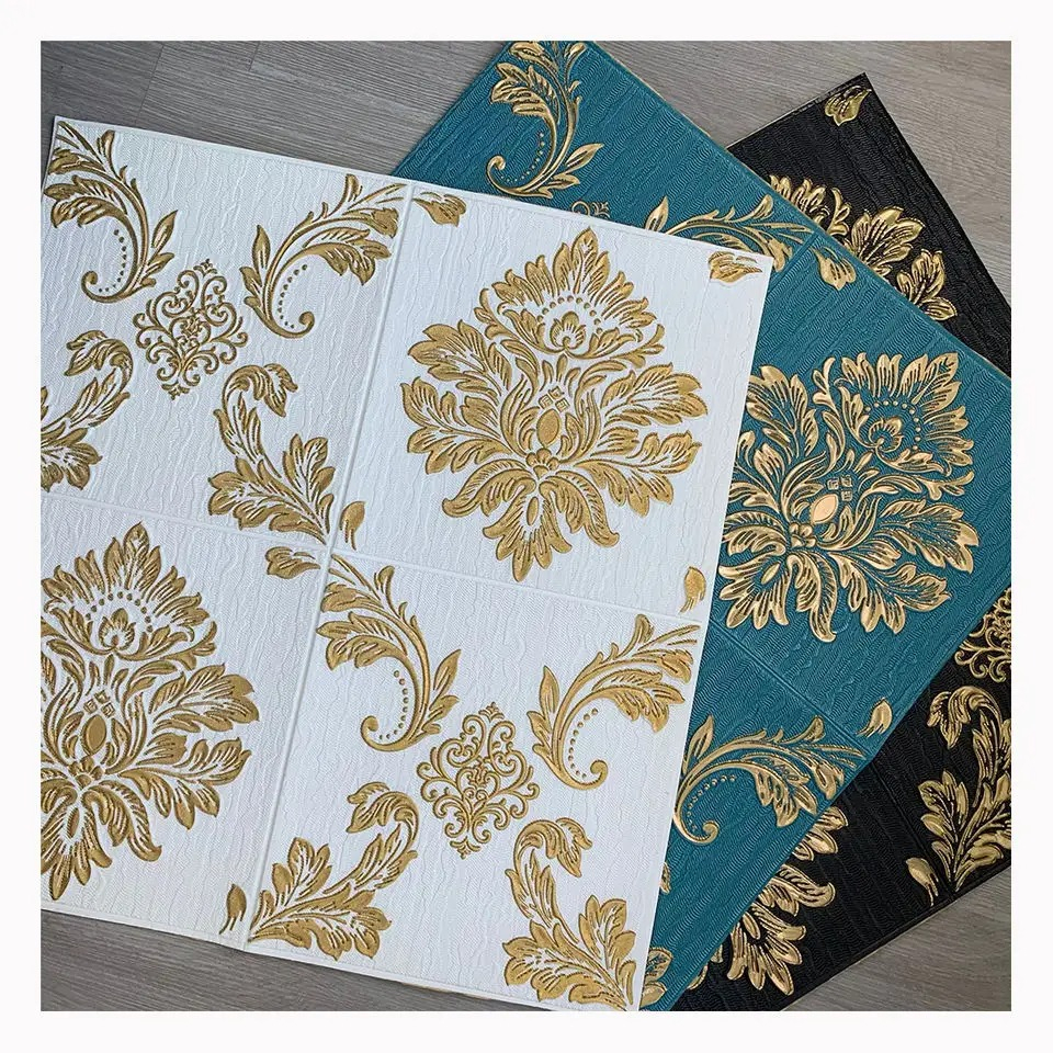 WALLFOAM MOTIF BATIK/WALLPAPER FOAM DINDING/WALLPAPER RUANGAN/WALLPAPER FOAM 3D/ WALLPAPER STICKER F