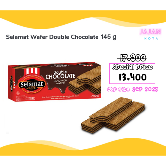 

Selamat Wafer Double Chocolate 145 gram