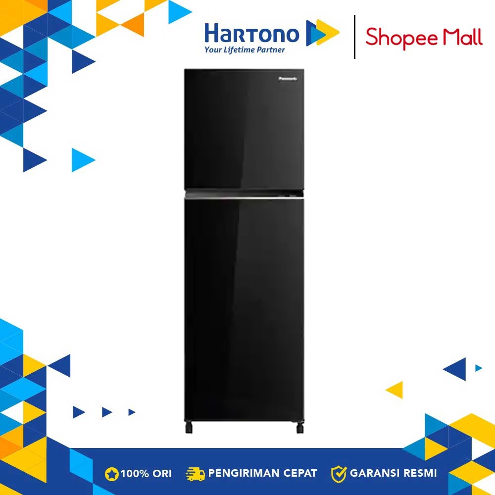 Panasonic Kulkas Kecil 2 Pintu Small 2 Door Refrigerator NRBB252QPK