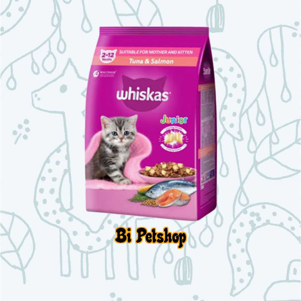 Whiskas Junior Tuna Salmon 1,1kg Makanan Kucing Whiskas Junior
