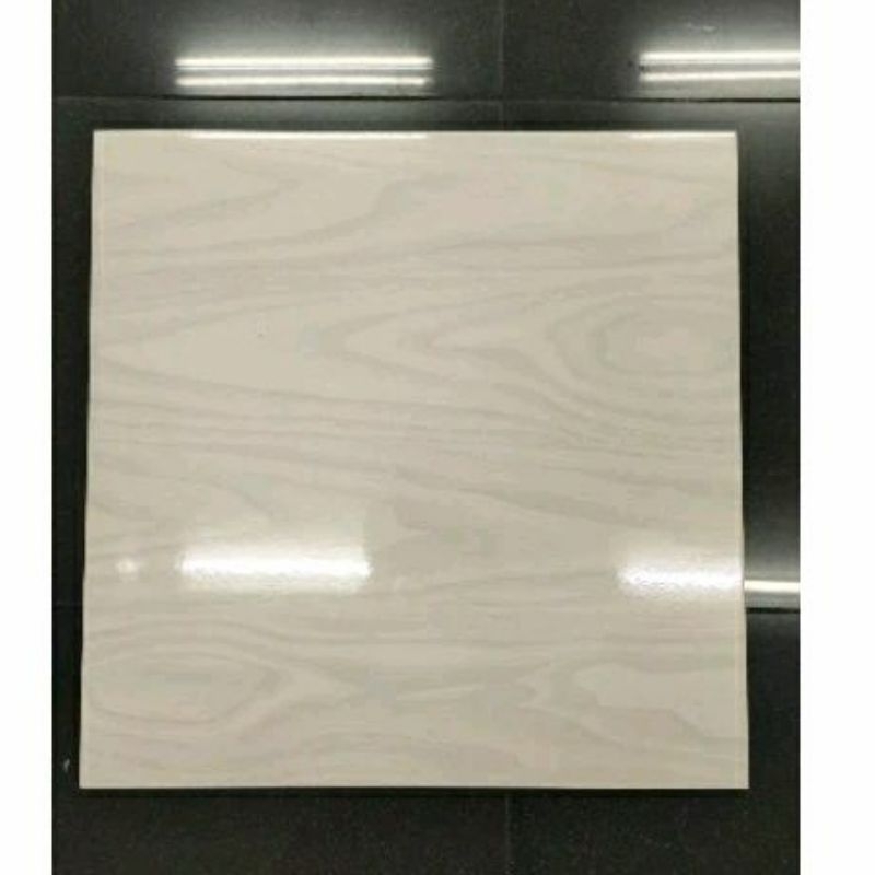 KERAMIK LANTAI 50X50 ABU MOTIF KAYU WOOD GLOSSY - MAGNUSSEN GREY MONZA