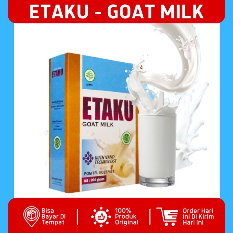 

Etaku Susu Kambing Etawa Murni Goat Milk 100% ASLI Original With Nano Technology 1 BOX