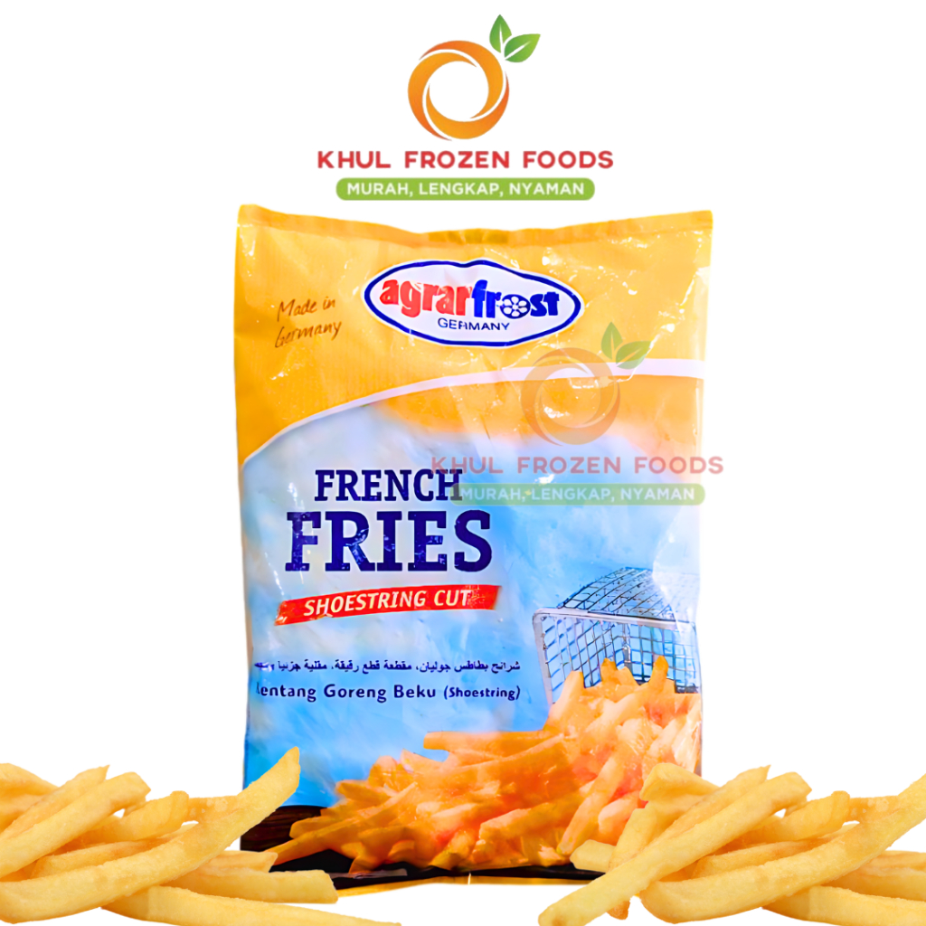 

Agrarfrost Shoestring Cut 1 kg/ Kentang goreng panjang/ Kentang shoestring/ Kentang Goreng/ French fries/ Kentang Frozen1kg