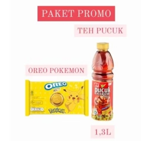 

Teh Pucuk 1,3Liter Get Oreo Pokemon 165gr- Paket Promo