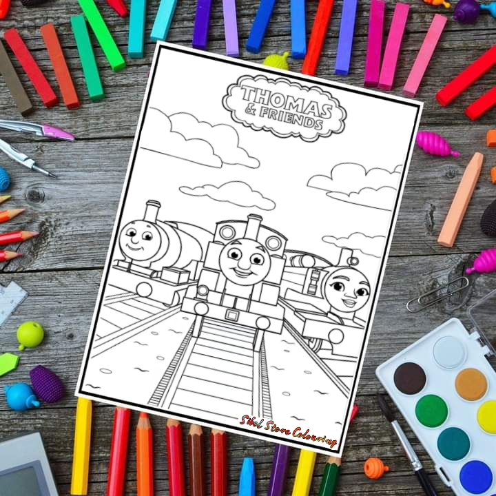 

Kertas Mewarnai Gambar Anak Tema Thomas & Friends V1 / Kertas Gambar (11 Lembar)