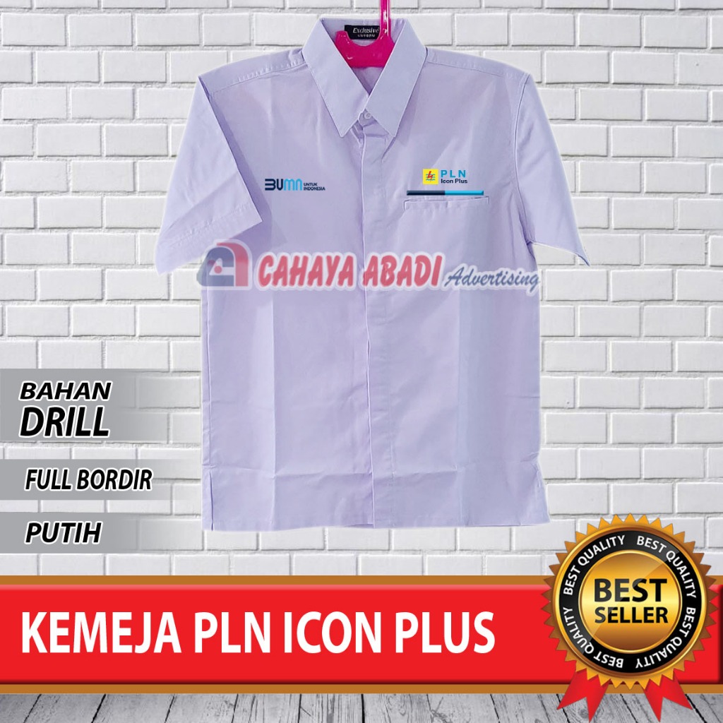 Kemeja BUMN PLN Icon Plus Seragam BUMN PLN Icon Plus Baju BUMN PLN Icon Plus