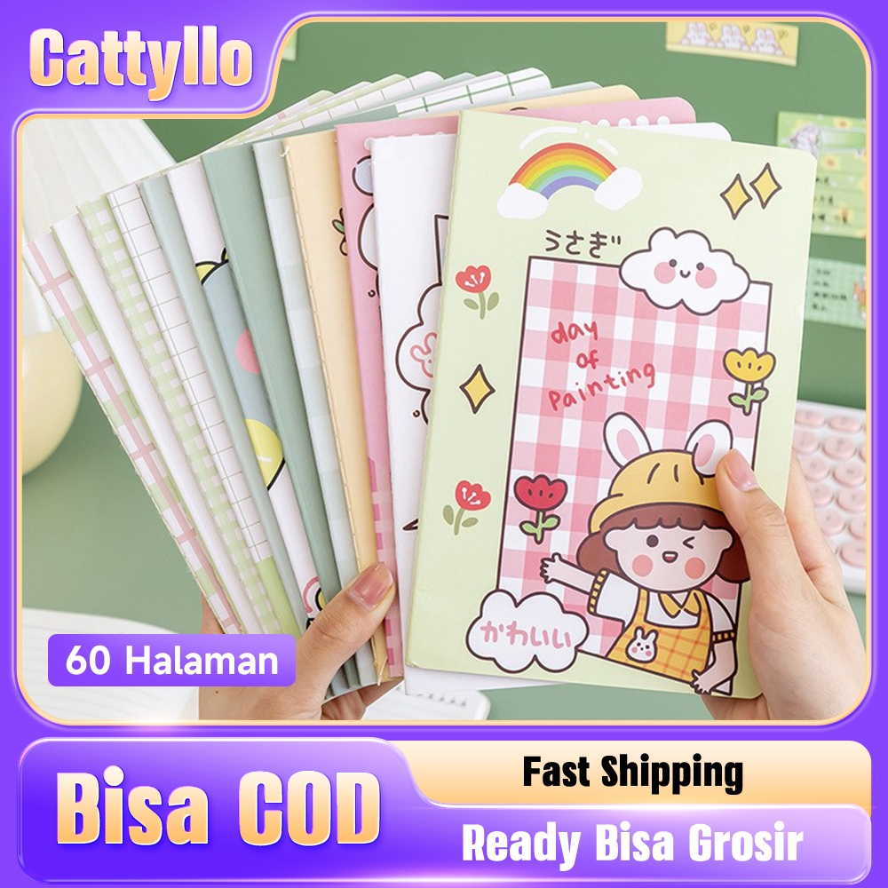 

4 Buku 30 Lembar Karakter Notebook Sewed A5 Jaitan Cocok untuk Alat Tulis Anak Sekolah Dasar