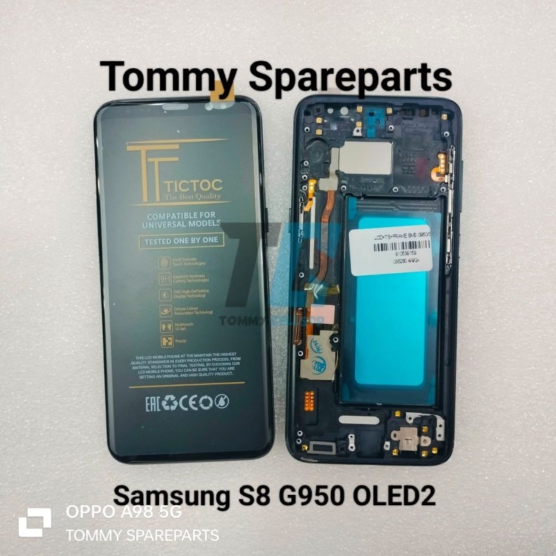 LCD TOUCHSCREEN PLUS FRAME SAMSUNG GALAXY S8 G950 G950F OLED2