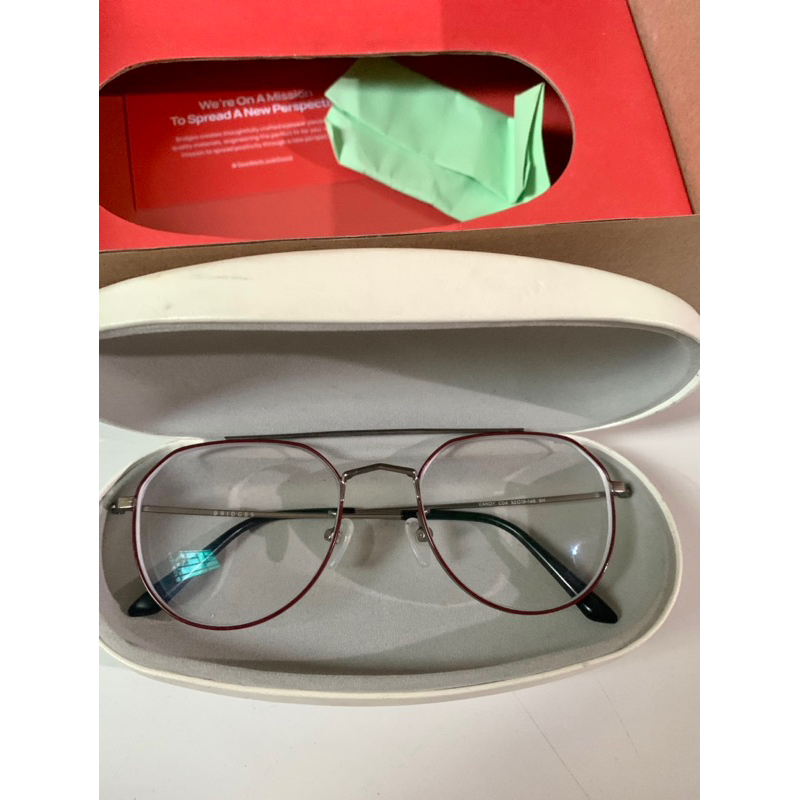 [PRELOVED] Bridges Eyewear Kacamata Unisex Vandy Silver Metal - F BI SH M VANDY 04
