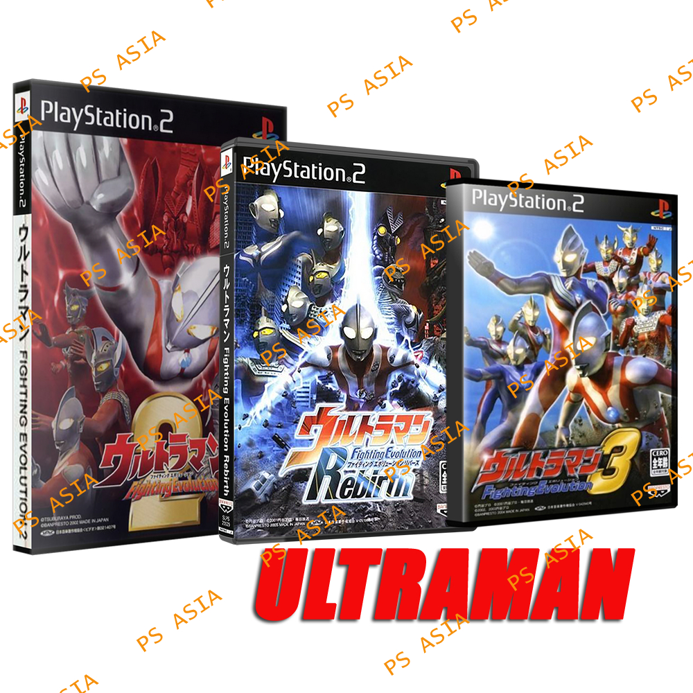 Kaset PS 2 Ultraman Lengkap - Ultraman Nexus - Ultraman Fighting Evolution - Game anak multiplayer