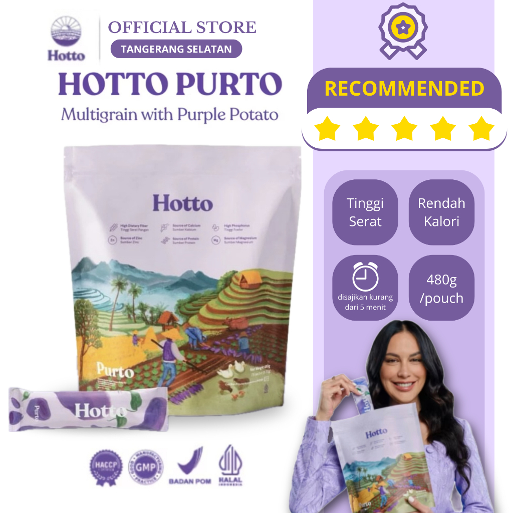 

Hotto Purto Original 1 Pouch | BPOM | Minuman Diet Tinggi Serat Menyehatkan Hoto Putro