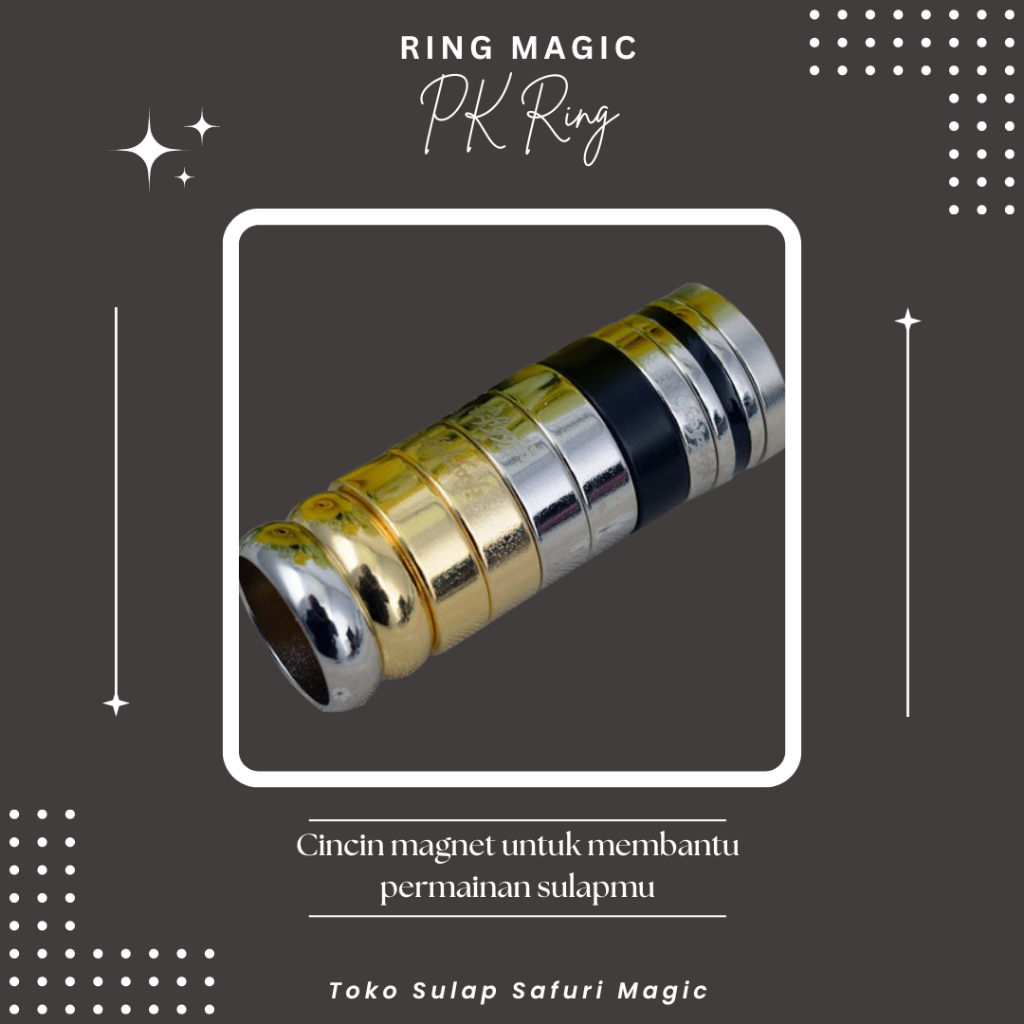 Alat Sulap PK Ring List - Cincin Sulap - Cincin Magnet - Toko Sulap