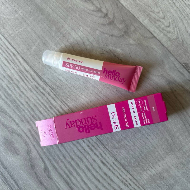 Hello Sunday SPF 50 Tinted Lip Balm (The rose one) PRELOVED LIKE NEW