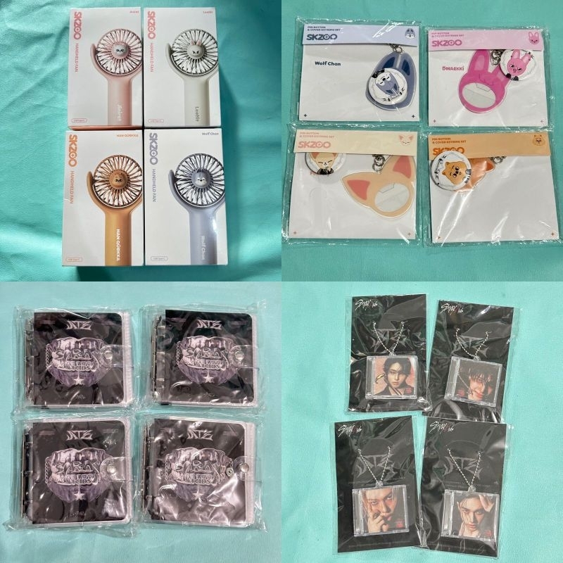 Stray Kids Ate Dominate Seoul Skzoo Handheld Fan Skzoo Pin button & cover keyring set mini cd keyrin