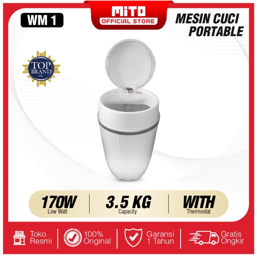 MITO MESIN CUCI PORTABLE 3,5 KG | MESIN CUCI | MESIN CUCI PORTABLE | MESIN CUCI