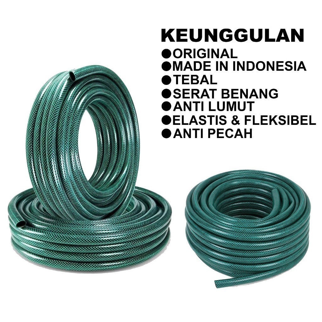 GEMA Selang Air Cuci Motor 30 Meter Sepaket Selang Air Cuci Motor Cuci Mobil Siram Taman Selang