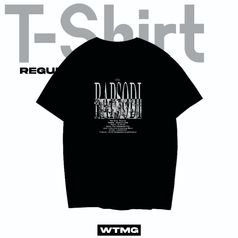 Fanmade Kaos/T-shirt JKT48 "Rapsodi" By Wota Magang Official