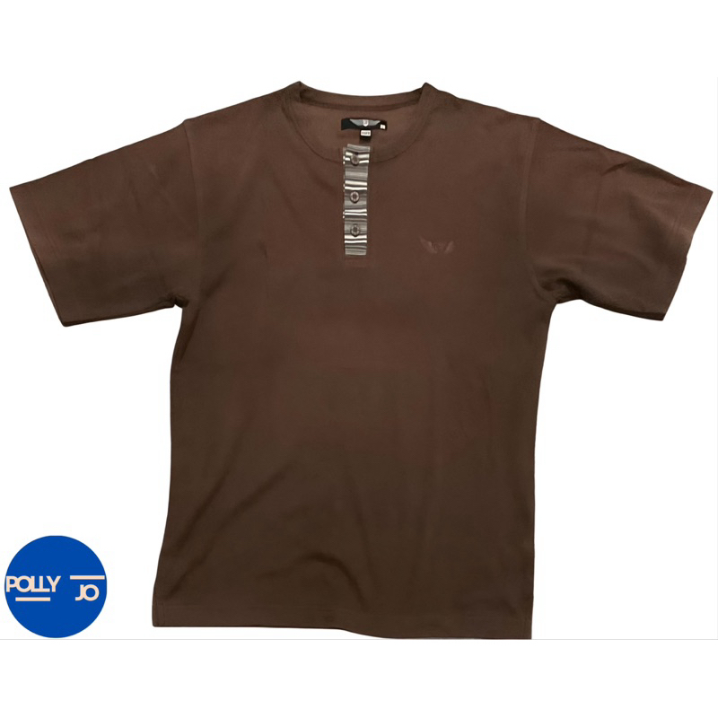 GUFO - Kaos Lengan Pendek Warna Coklat (Preloved)