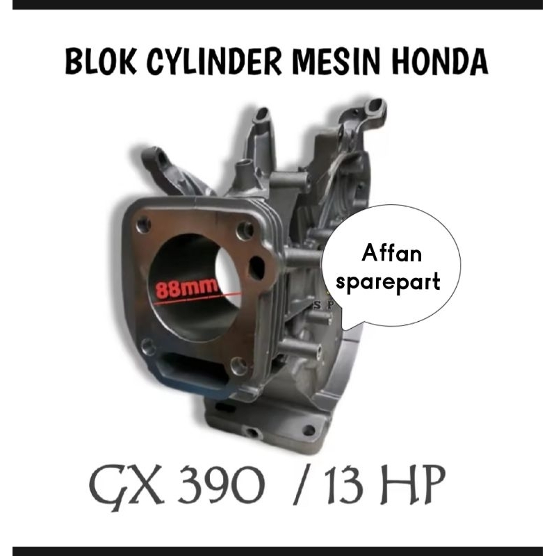 GX390 CYLINDER BLOCK BORINGAN BLOK MESIN PENGGERAK HONDA YAMAMOTO DAITO DLL.. 13 HP / 13 PK
