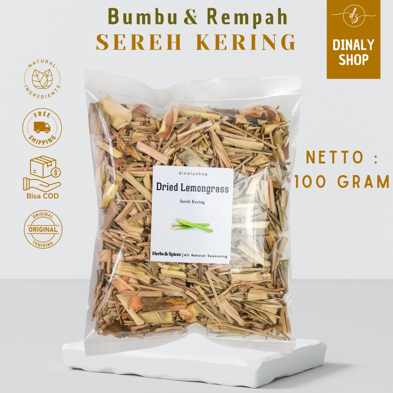 

SEREH KERING 100 GRAM | DRIED LEMONGRASS | DAUN SEREH | SERAI | SERE