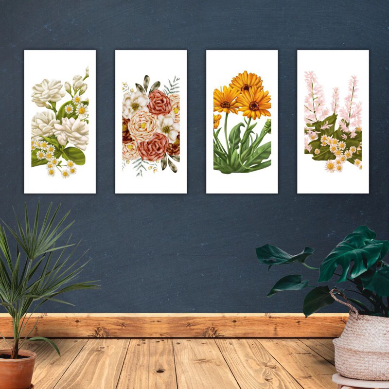 Promo | Hiasan Ruang tamu bunga matahari cantik/tulip - walldecor ruang tamu/kamar tidur/pajangan ru