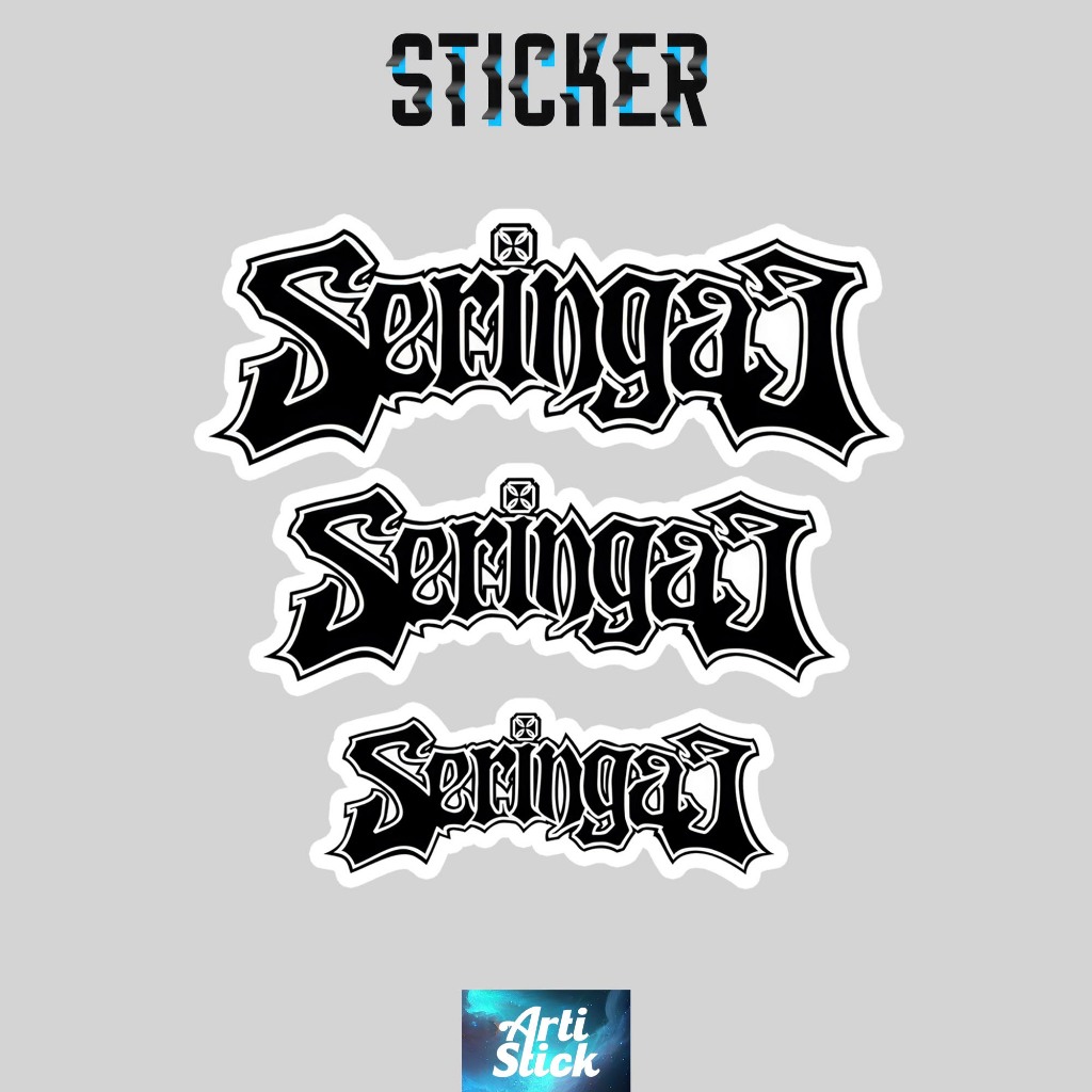 

(3 PCS) Sticker Band Series SERINGAI | Vinyl Laminasi anti air | ArtiStick Merch