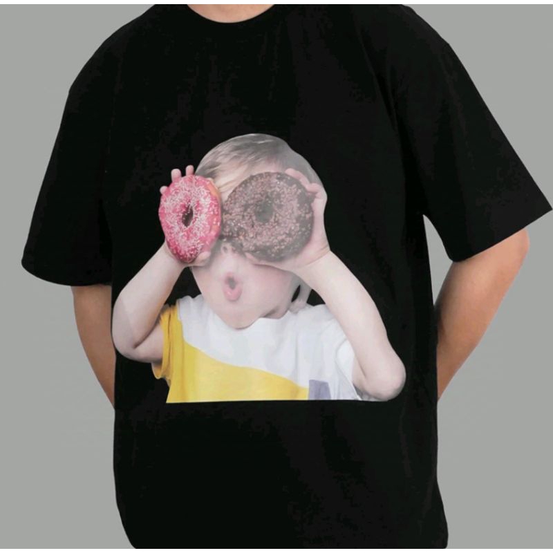 ADLV donut black tee distro original kaos pria