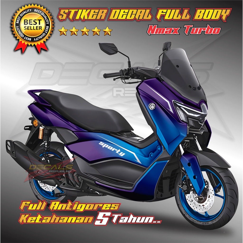 Decal Nmax Turbo Fullbody, Decal nmax Turbo Premium, Decal nmax Keren Dnt03
