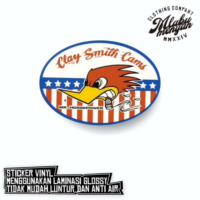 

sticker clay smith cams / sticker custom / sticker vintage / sticker helm / sticker laptop / sticker motor