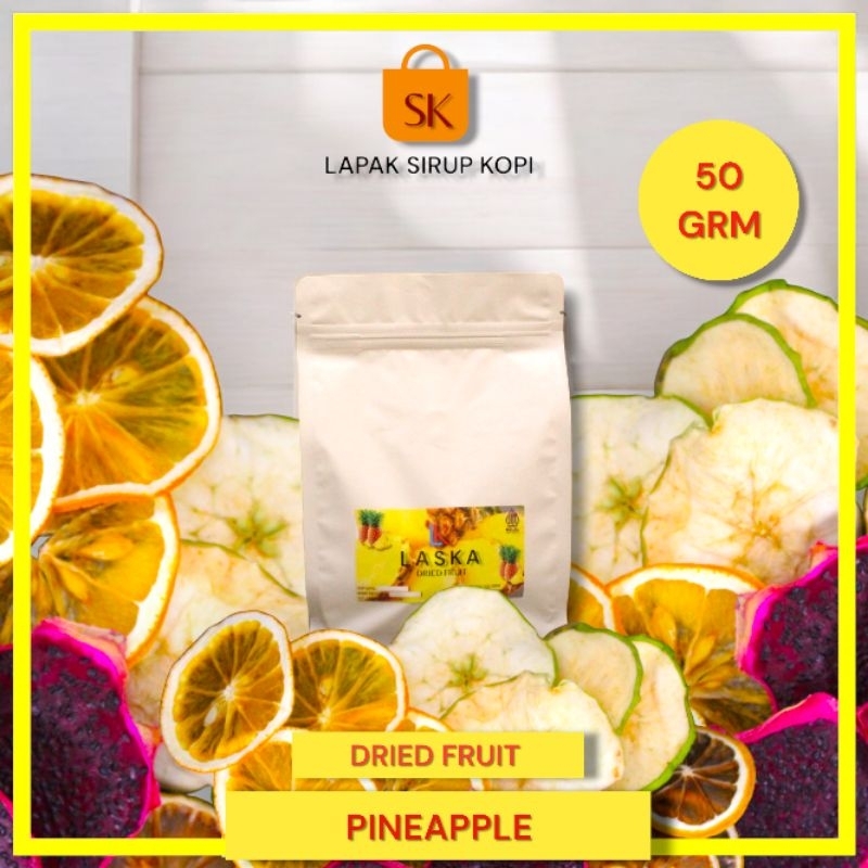 

Dried pineapple slice 50 gram - Dried fruit - Buah nanas kering -Dehydrate fruit