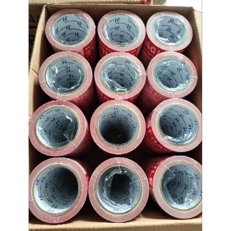 

H7Y LAKBAN FRAGILE VIDEO UNBOXING(6PCS) 45X100 YARD FRAGILE MERAH PUTIH 100 YARD & 72 YARD
