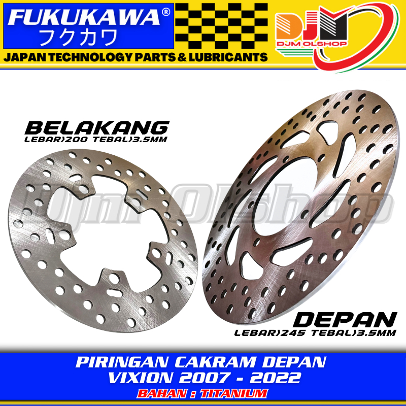FUKUKAWA PIRINGAN CAKRAM DEPAN BELAKANG VIXION NEW