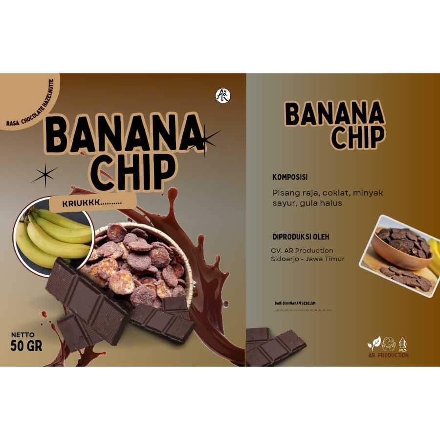 

eripik Pisang Kepok Manis Cokelat 250gr Asli Lampung - Duo Bocil Snack