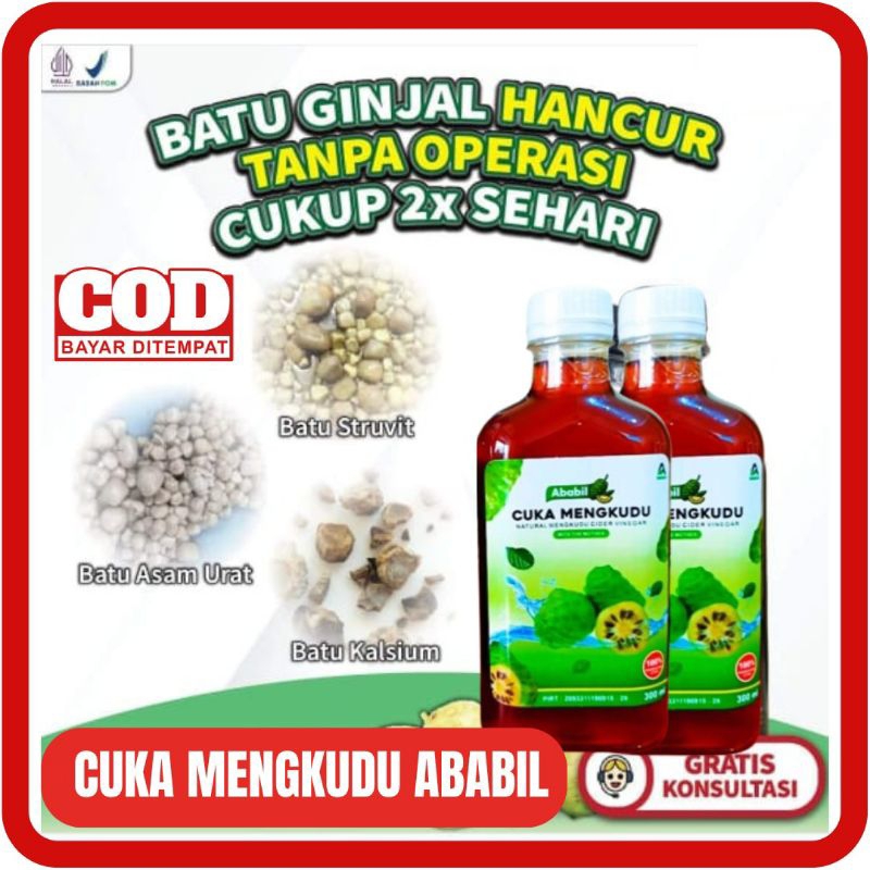 

[BISA COD] CUKA MENGKUDU ABABIL 300 ML - CUKA MENGKUDU ORIGINAL CUKA ABABIL ATASI KANKER KISTA BENJOLAN WASIR AMBEIEN